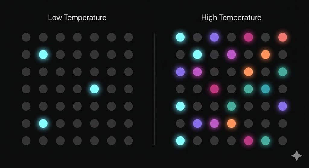 Temperature comparison: low vs high
